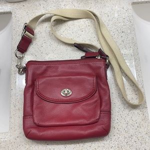Small crossbody red coach purse